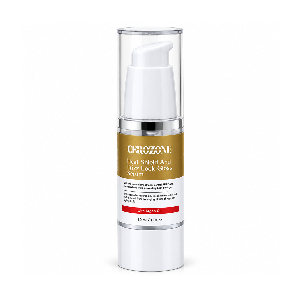 Heat shield and frizz lock gloss hair serum