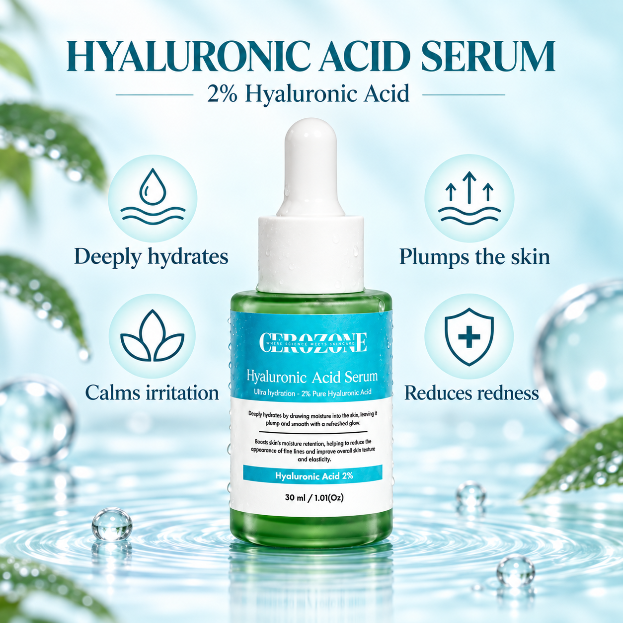Cerozone Hyaluronic Acid Serum